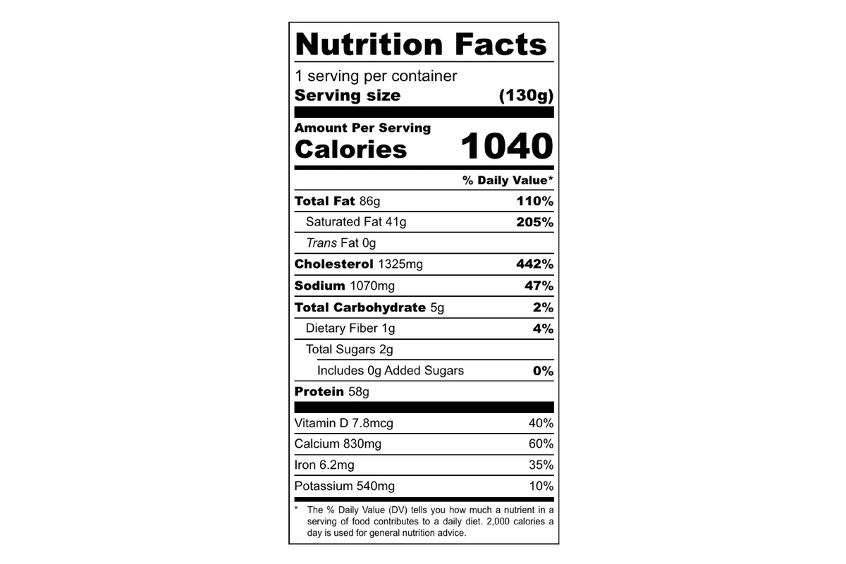 Foundation Outdoors Rise & Shine Freeze Dried Breakfast Meal