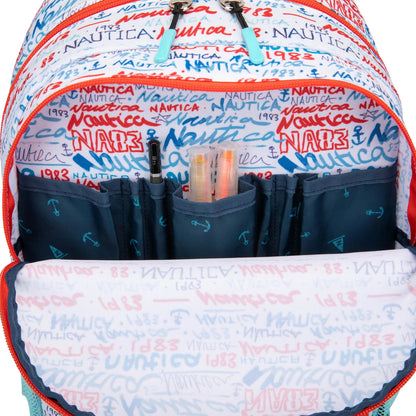 Nautica Graffiti Kids Backpack | 16" | Water-Resistant | 14L | School Bag