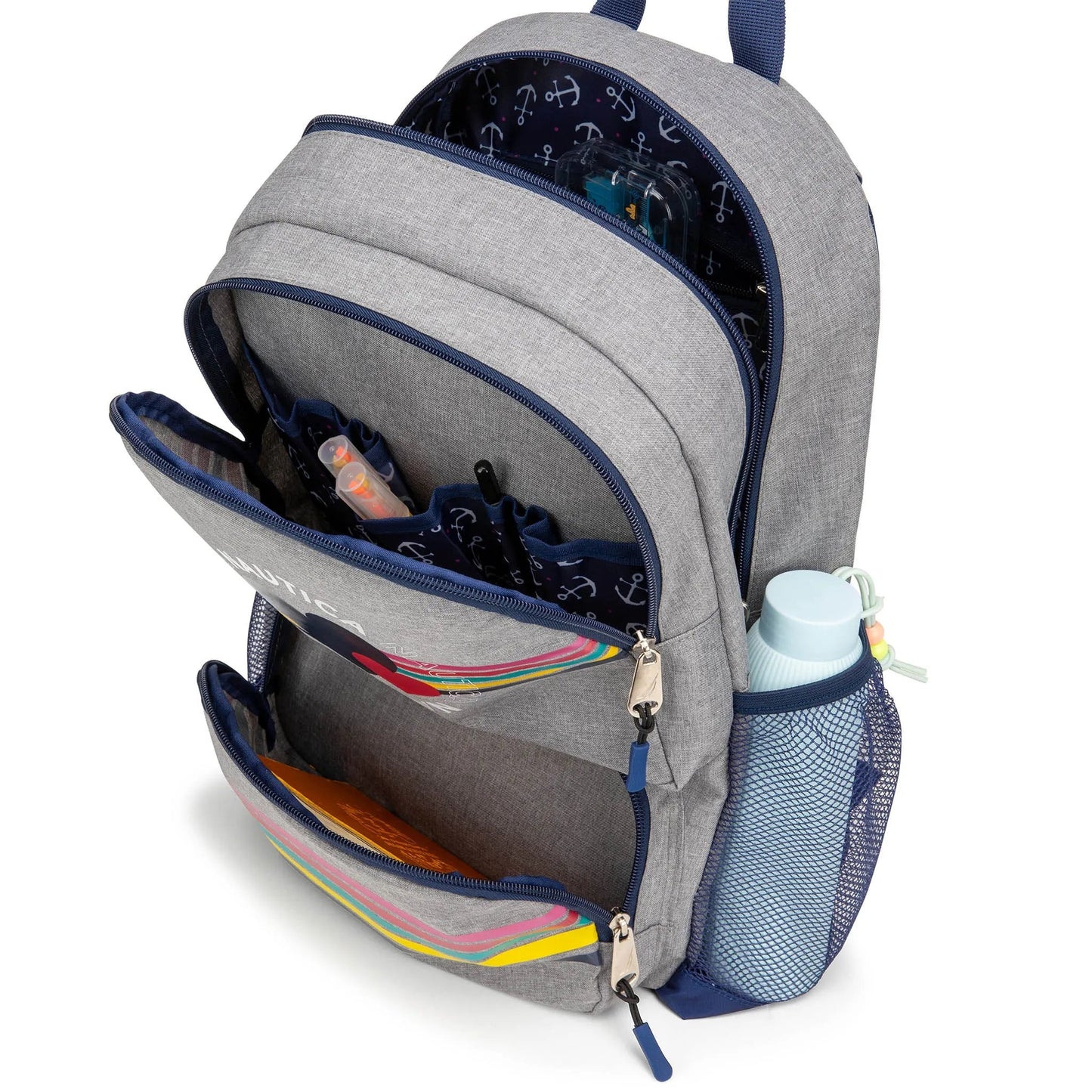 Nautica Kids Hearts Backpack | 16" | Water-Resistant | 14L | School Bag