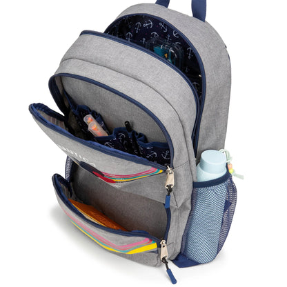 Nautica Kids Hearts Backpack | 16" | Water-Resistant | 14L | School Bag