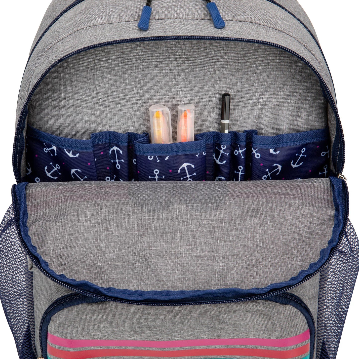 Nautica Kids Hearts Backpack | 16" | Water-Resistant | 14L | School Bag