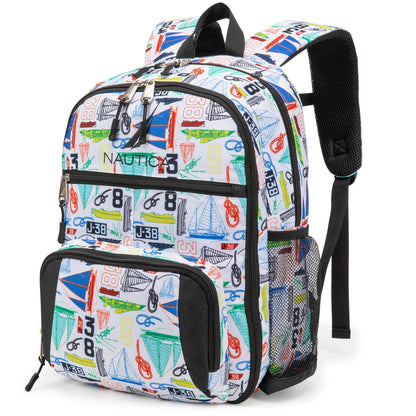 Nautica Sailboats Kids Backpack | 16" | Water-Resistant | 14L | School Bag