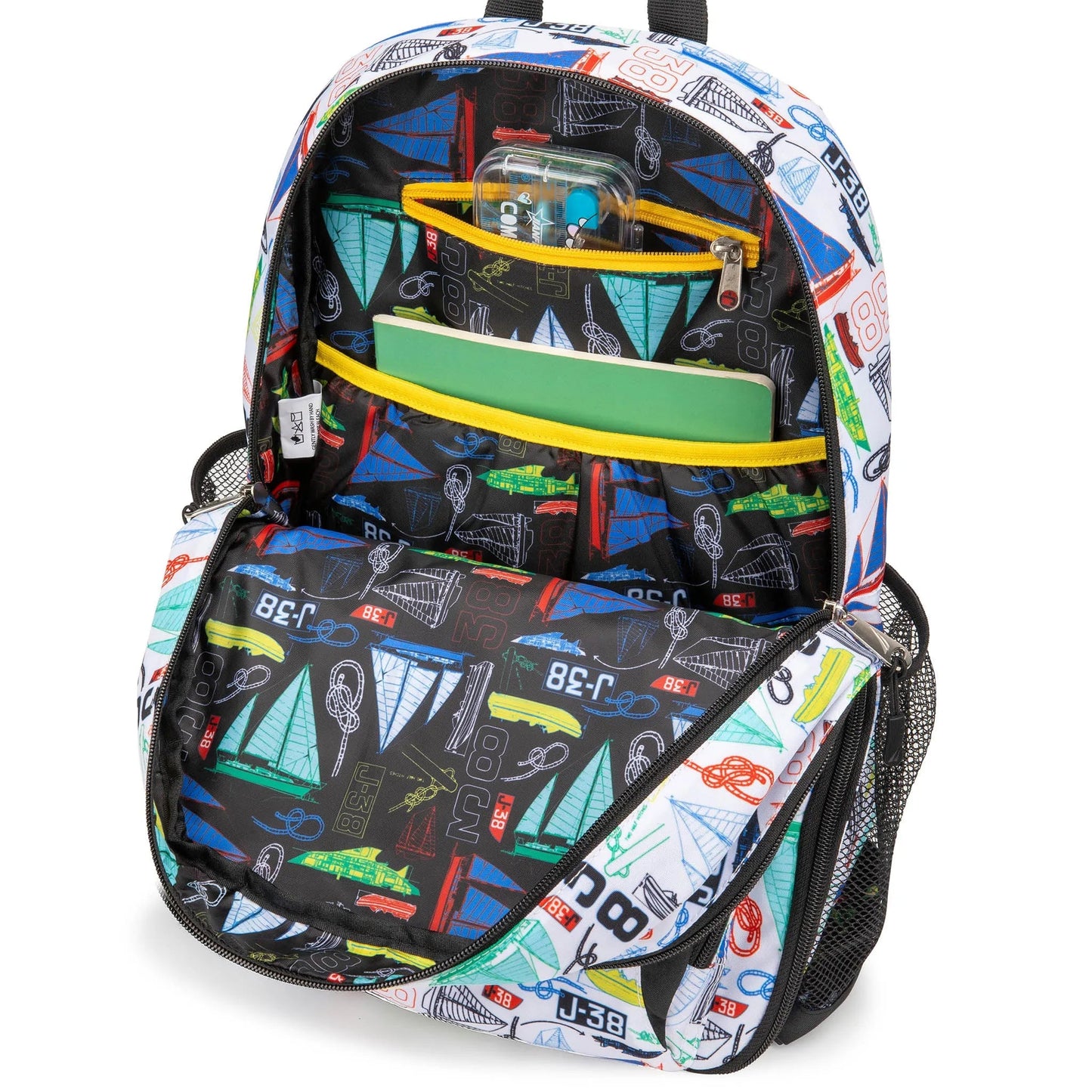 Nautica Sailboats Kids Backpack | 16" | Water-Resistant | 14L | School Bag