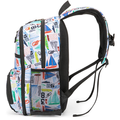 Nautica Sailboats Kids Backpack | 16" | Water-Resistant | 14L | School Bag