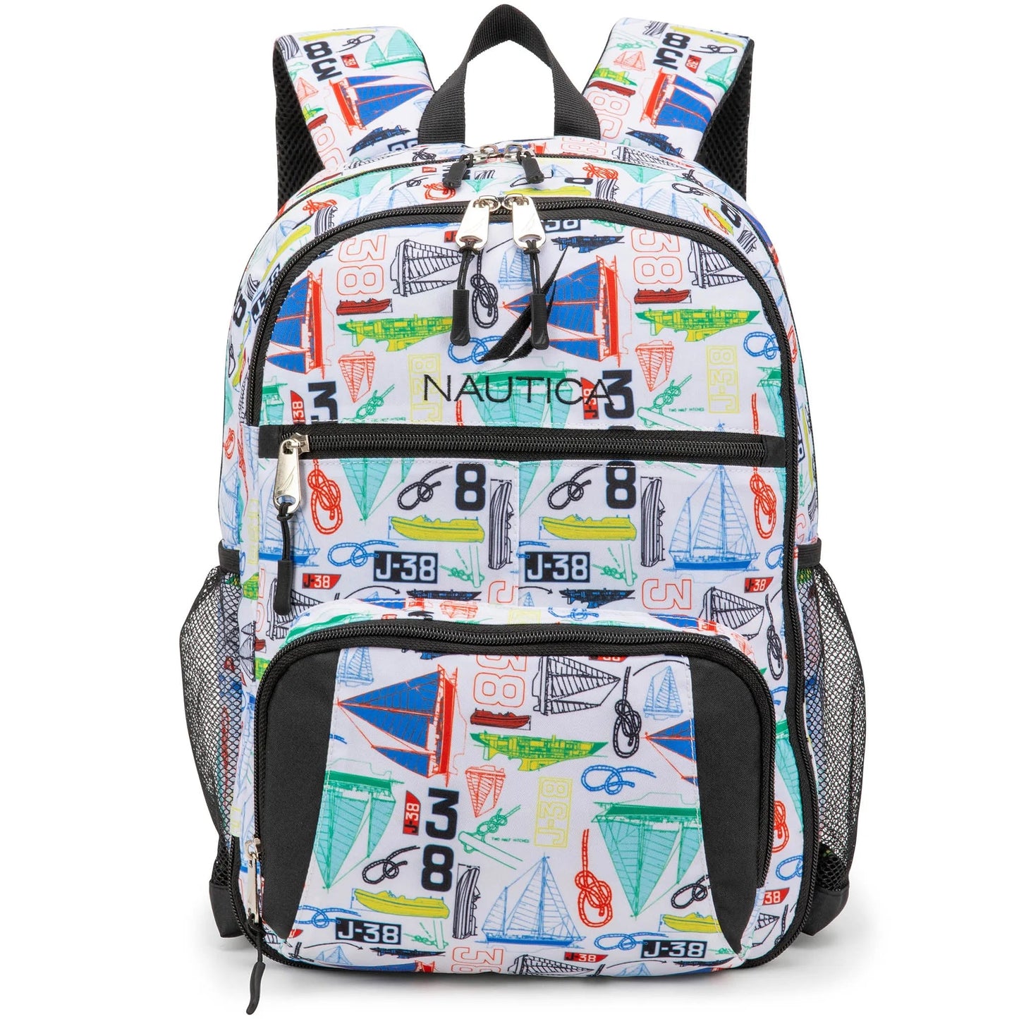 Nautica Sailboats Kids Backpack | 16" | Water-Resistant | 14L | School Bag