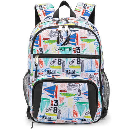 Nautica Sailboats Kids Backpack | 16" | Water-Resistant | 14L | School Bag