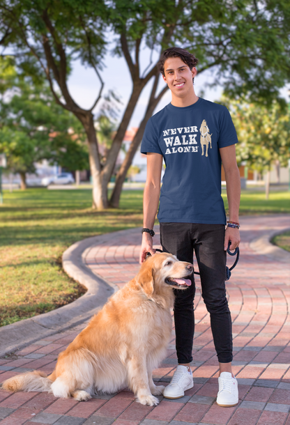 Dog is Good — Never Walk Alone T-Shirt | Front & Back Graphic | Heavyweight 100% Cotton | Unisex | S–3XL