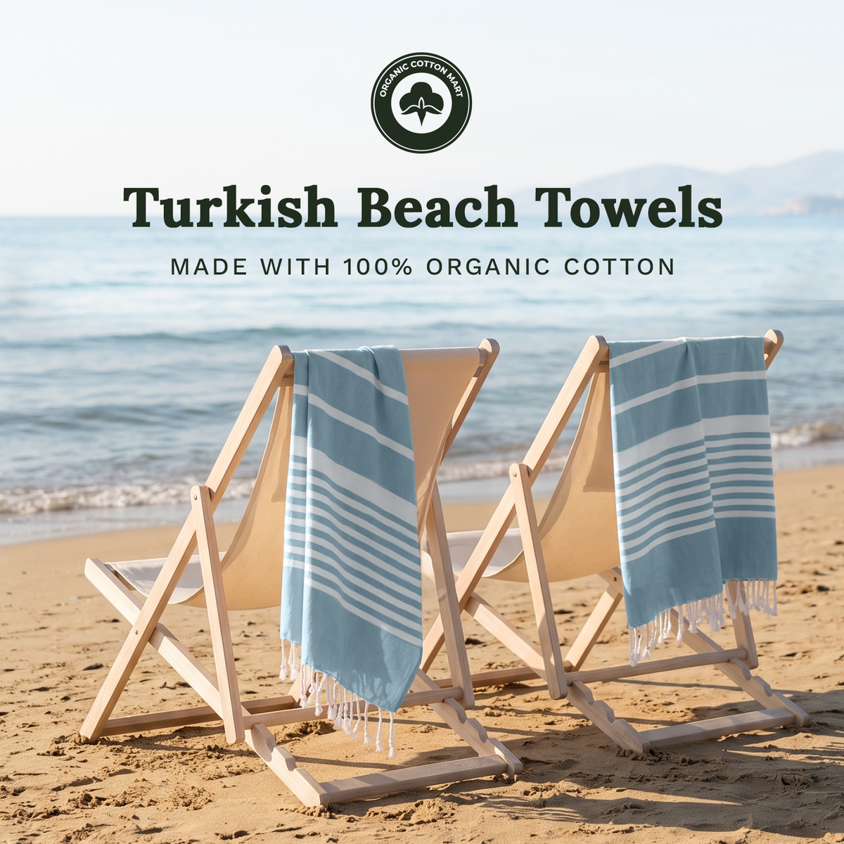 Turkish Organic Cotton Beach Towel