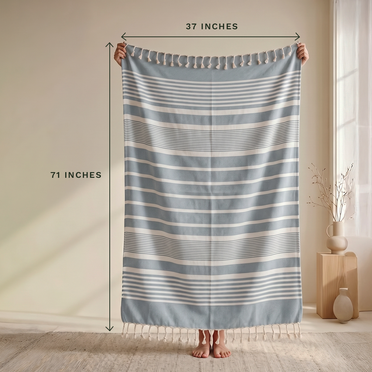 Turkish Organic Cotton Beach Towel