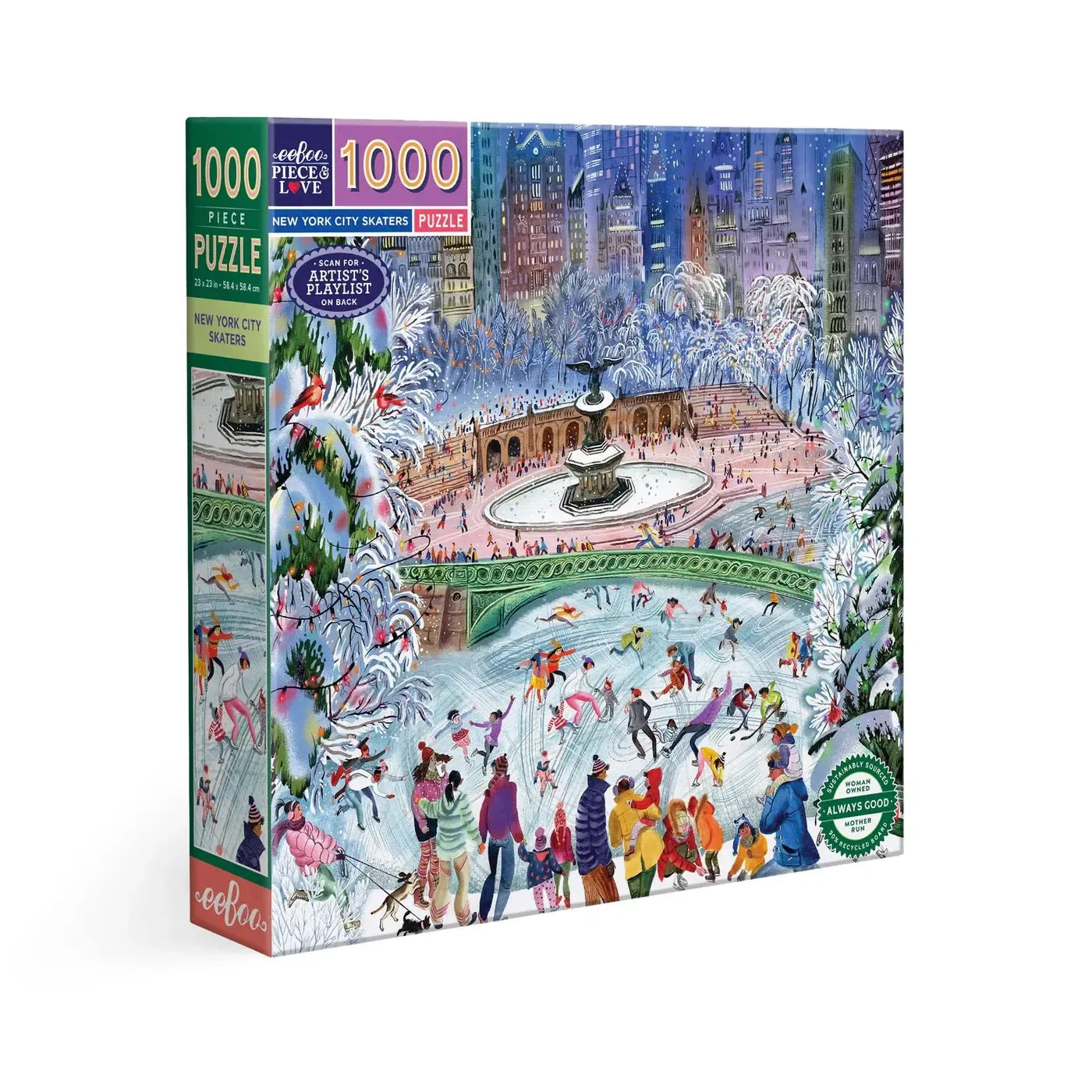 New York City Skaters 1000-Piece Jigsaw Puzzle by eeBoo