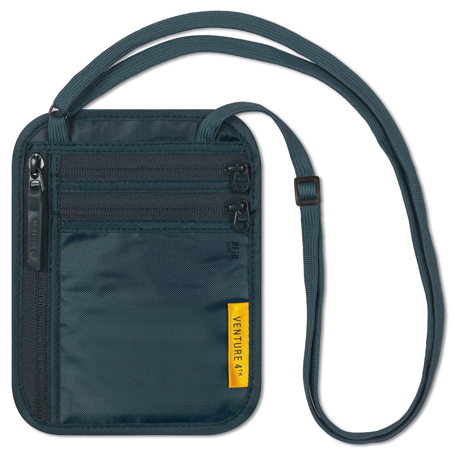 VENTURE 4TH Slim RFID Neck Wallet | Travel Passport Pouch | 5 Colors - Niksstuff