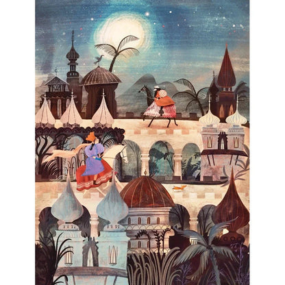 Night Saga Jigsaw Puzzle | 500 Pieces | 18"x24" | Art by Adelina Lirius | Made in USA - Niksstuff
