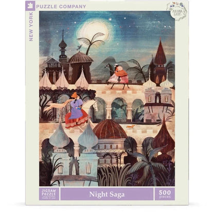 Night Saga Jigsaw Puzzle | 500 Pieces | 18"x24" | Art by Adelina Lirius | Made in USA - Niksstuff
