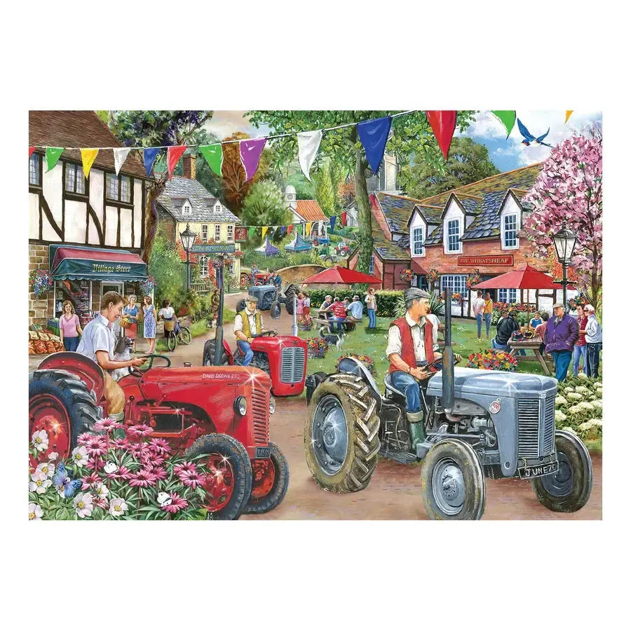 Tractor Parade 1000-Piece Find the Difference Jigsaw Puzzle by House of Puzzles
