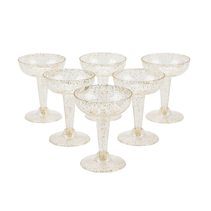 Champagne Plink Party Game Set – 12 Coupes, 12 Coasters & 2 Pink Pong Balls | Bridal & NYE