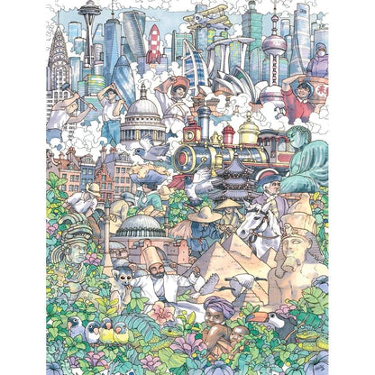Passage of Time Jigsaw Puzzle | 1000 Pieces | 19.25"x26.625" | Art by Max Tilse | Made in USA - Niksstuff