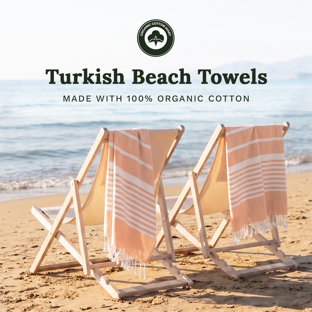Turkish Organic Cotton Beach Towel