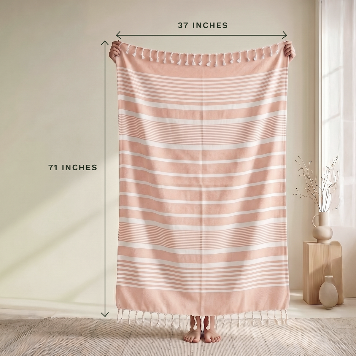 Turkish Organic Cotton Beach Towel