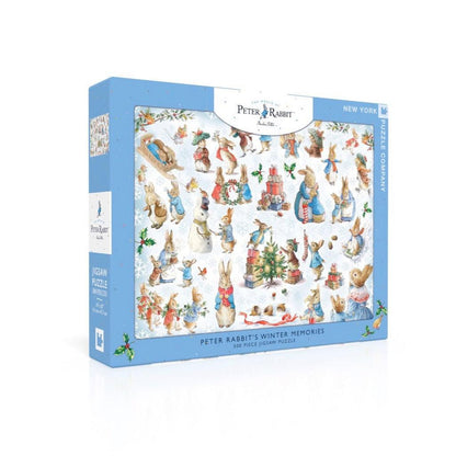 Peter Rabbit's Winter Memories Jigsaw Puzzle | 500 Pieces | 24"x18" | Beatrix Potter Art | Made in USA - Niksstuff