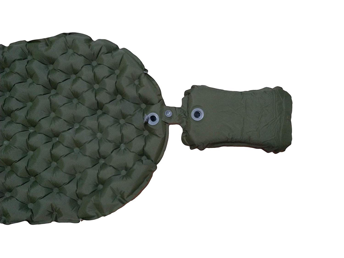 River Country Gear Self-Inflating Camping Pillow – 6 oz, 8”×14”, Adjustable Firmness