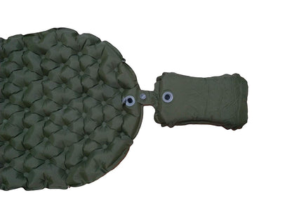 River Country Gear Self-Inflating Camping Pillow – 6 oz, 8”×14”, Adjustable Firmness
