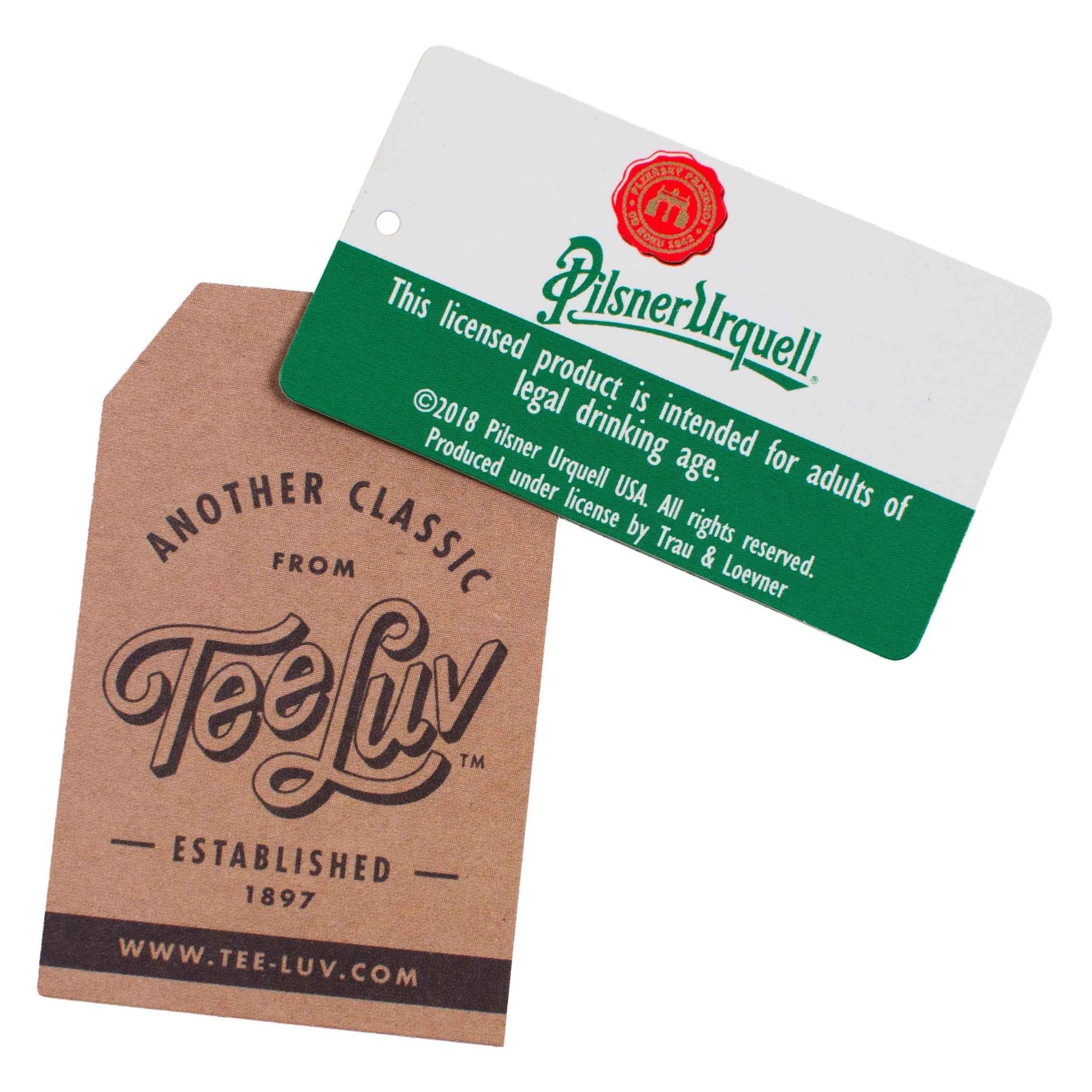 Pilsner Urquell T-Shirt | Classic Logo | World's First Pilsner | Sage-Black Heather