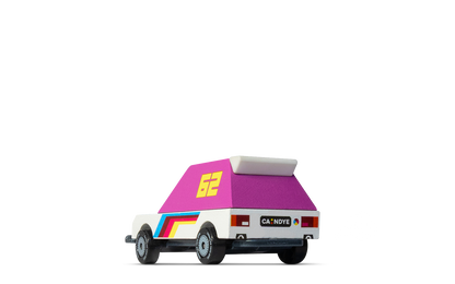Pink Racer 62 | Candylab CANDYCAR TOONS Toy Car | Wooden & Diecast | Ages 3+ | Collectible - Niksstuff