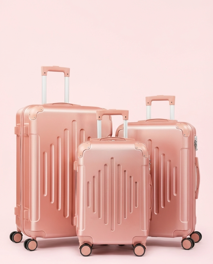 3-Piece Hard Shell Luggage Set | 20"/24"/28" | 360° Spinner Wheels | TSA Lock | 9 Colors - Niksstuff