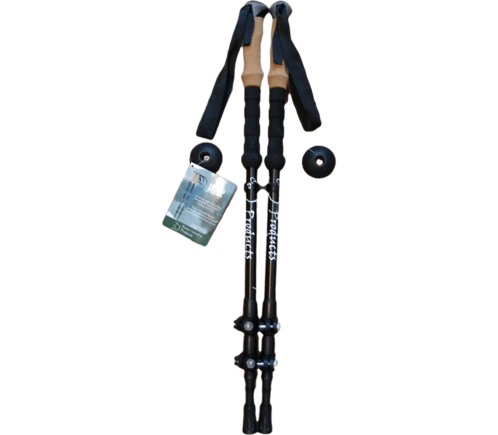 River Country Gear 20% Carbon Mix Trekking Poles – 10 oz Each, 25–52" Adjustable, Pair