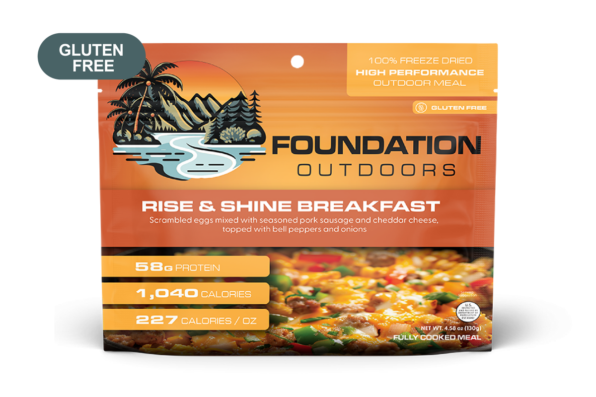 Foundation Outdoors Rise & Shine Freeze Dried Breakfast Meal