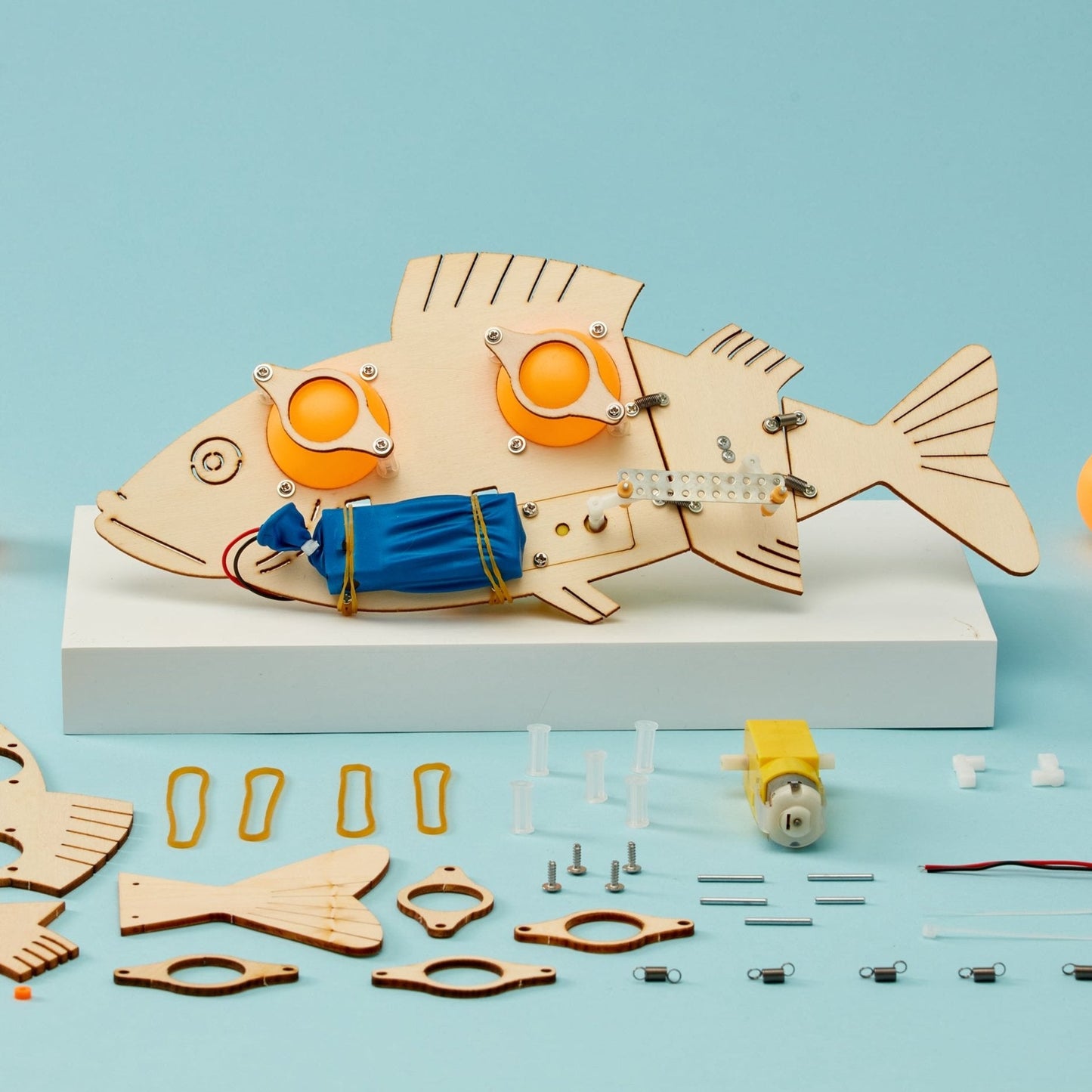 Fish Robot DIY Kit | Bionics & Robotics STEM Toy for Kids Ages 10+ - Niksstuff