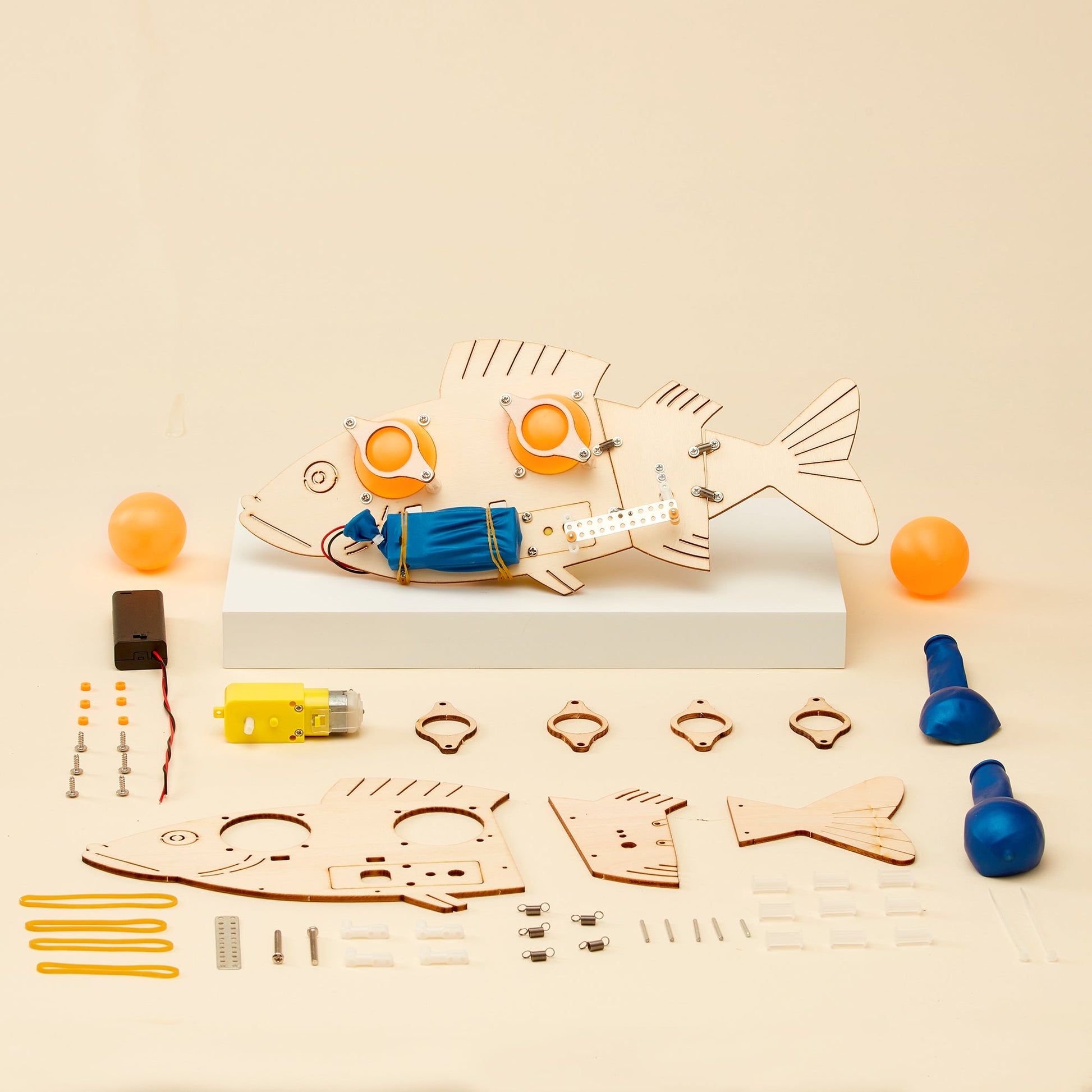 Fish Robot DIY Kit | Bionics & Robotics STEM Toy for Kids Ages 10+ - Niksstuff