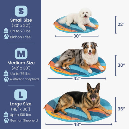 Rubyloo Travel Dog Bed | Foldable & Packable | Ripstop Nylon | Small, Medium or Large