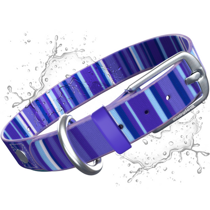 Rubyloo Waterproof Dog Collar | Washable & Stink-Proof | Poly-Coated Nylon | S, M or L | 5 Colors