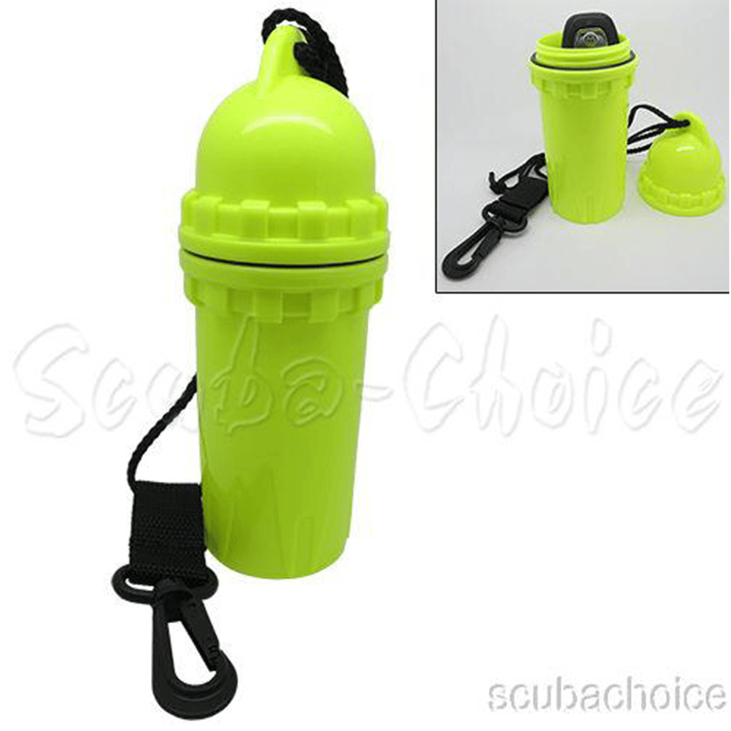 Waterproof Cylindrical Dry Box with Clip by Scuba Choice - Niksstuff