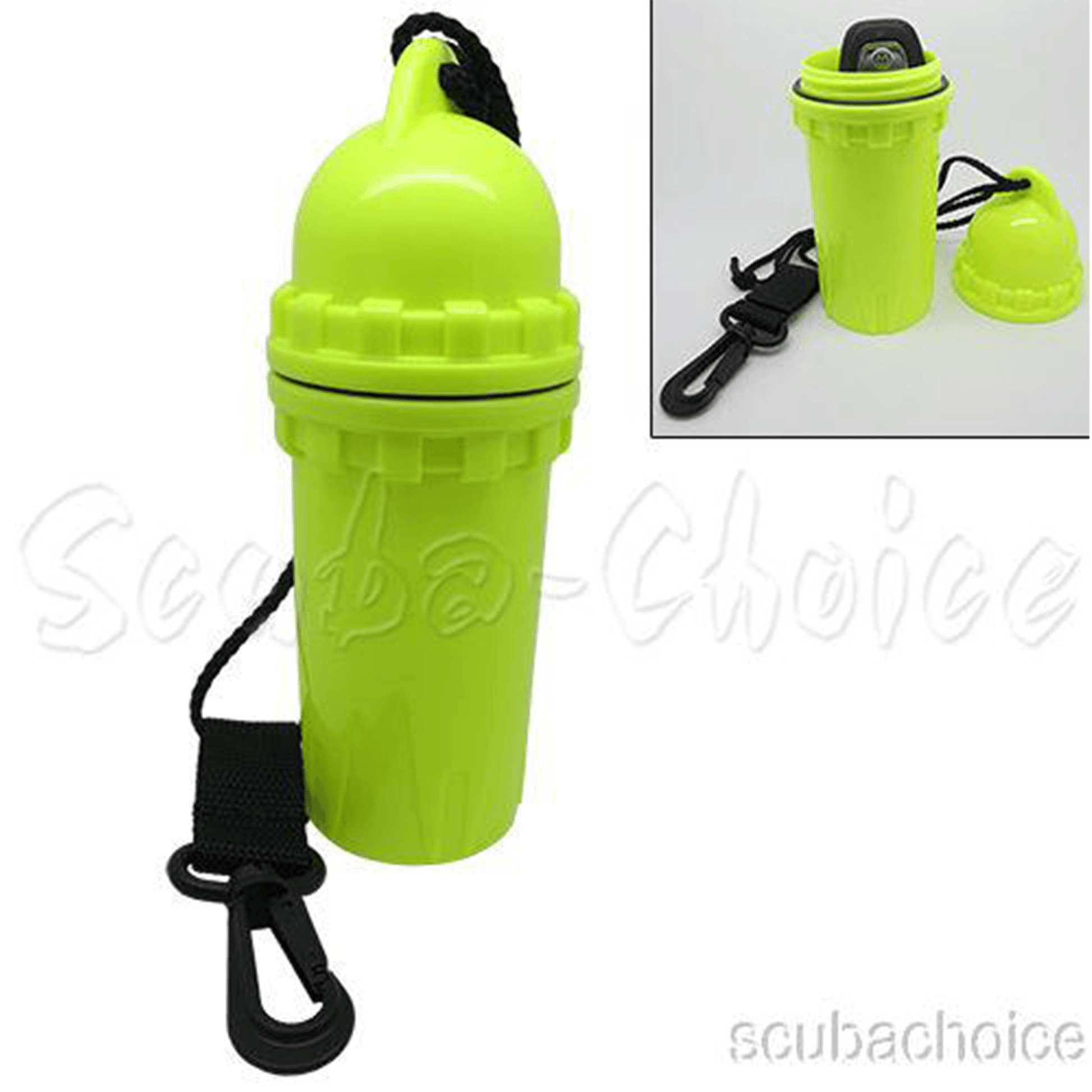 Waterproof Cylindrical Dry Box with Clip by Scuba Choice - Niksstuff