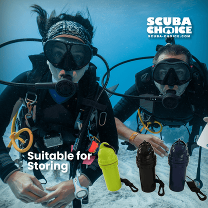 Waterproof Cylindrical Dry Box with Clip by Scuba Choice - Niksstuff