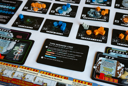 Space Cats Fight Fascism Cooperative Board Game 2-4 Players