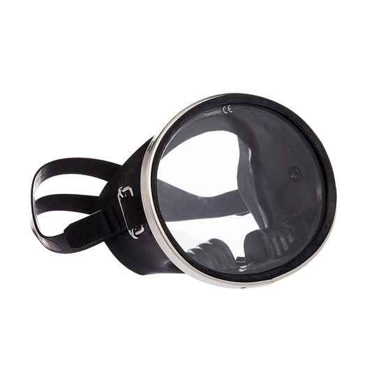 Spearfishing Free Dive Stainless Steel Oval Shape Classic Rubber Mask - Niksstuff