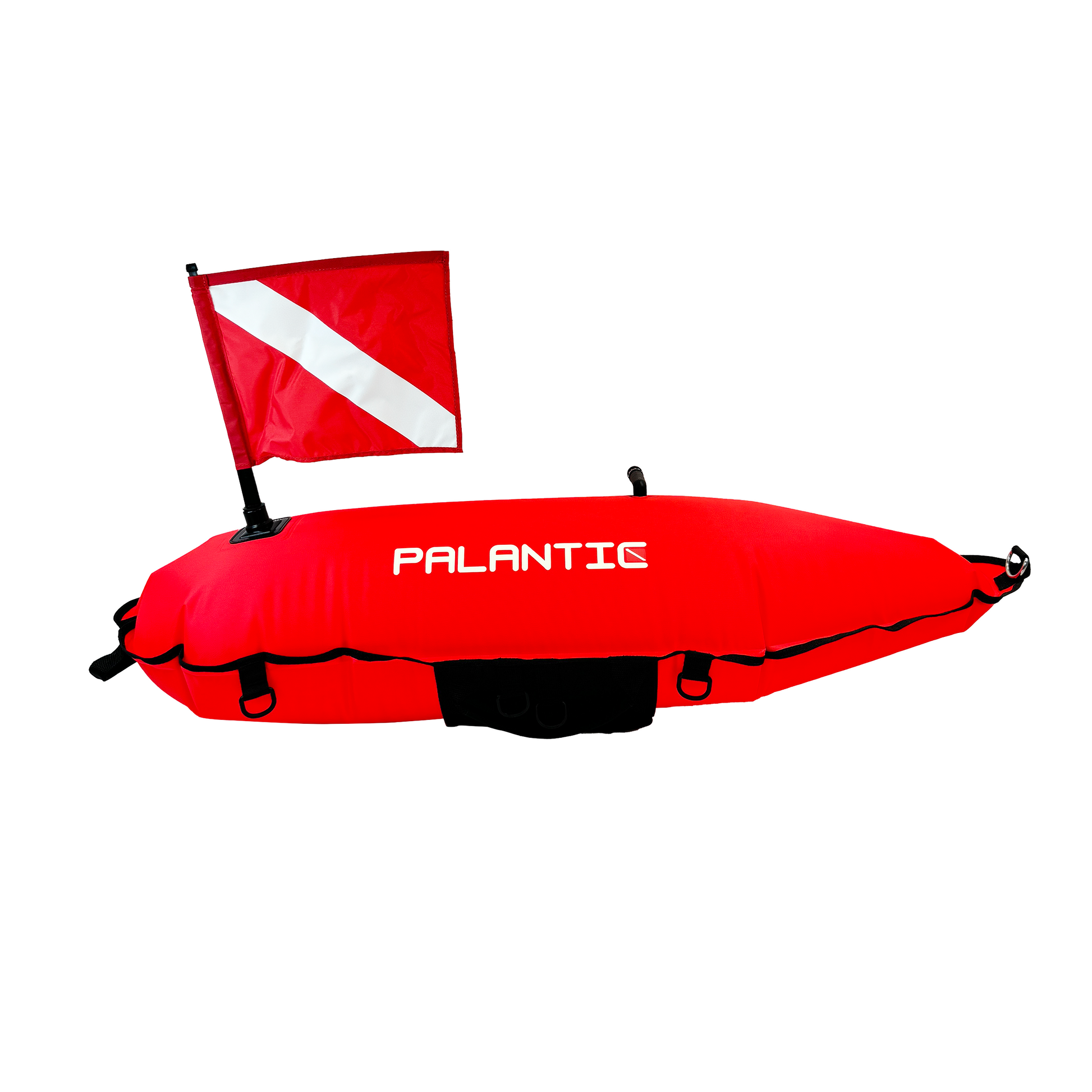 Palantic 420D Nylon Torpedo Buoy Float with Oral Inflator & Dive Flag by Scuba Choice - Niksstuff