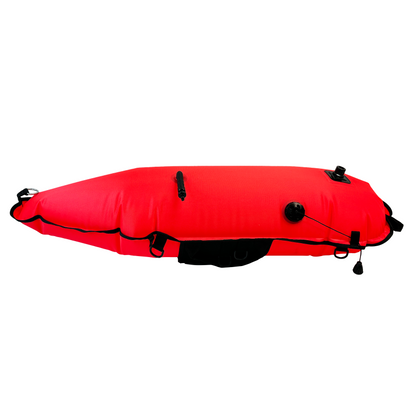 Palantic 420D Nylon Torpedo Buoy Float with Oral Inflator & Dive Flag by Scuba Choice - Niksstuff