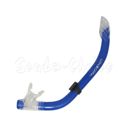 Semi-Dry Silicone J-Snorkel with Splash Guard by Scuba Choice - Niksstuff