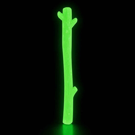 Glow-in-the-dark branch-shaped nylon chew stick