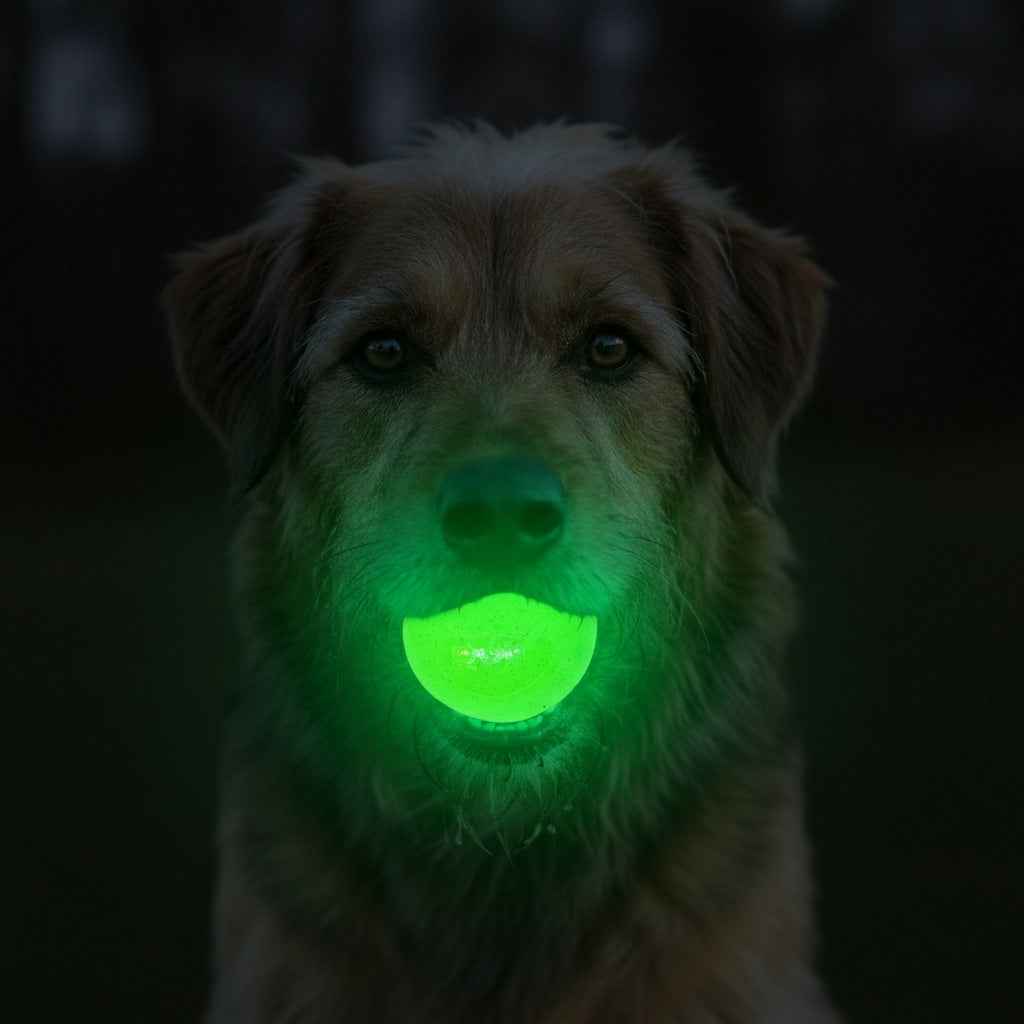 SodaPup Glow in the Dark Glitter Ball 2-Pack Dog Toy - 2.5"