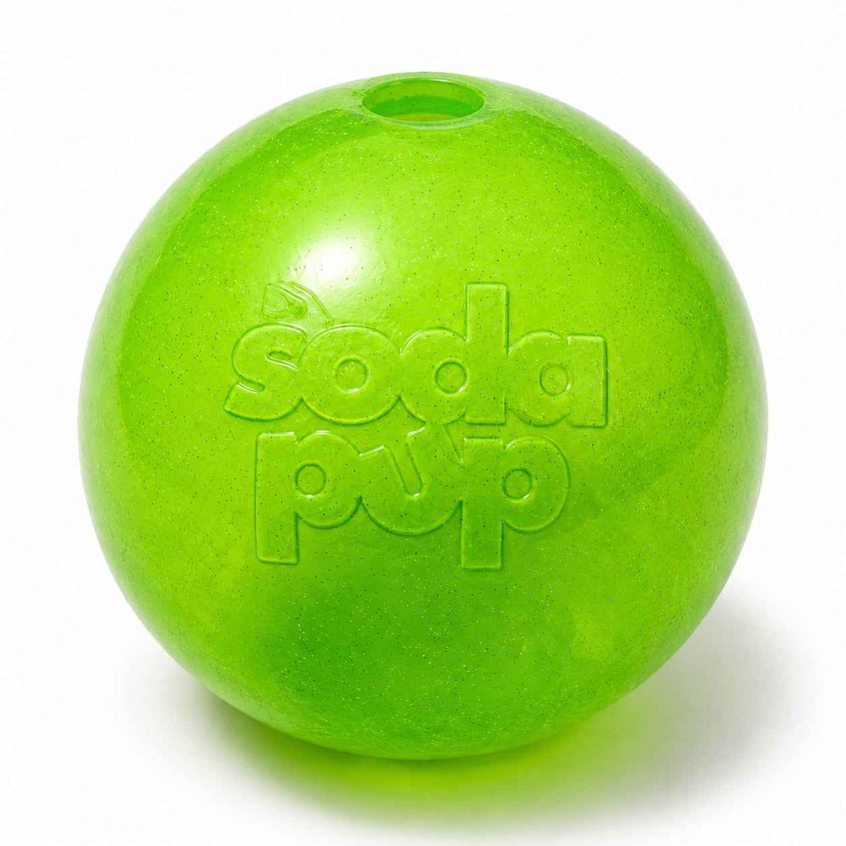 SodaPup Green Glitter Ball 2-Pack - Floating Treat Dispensing Toy