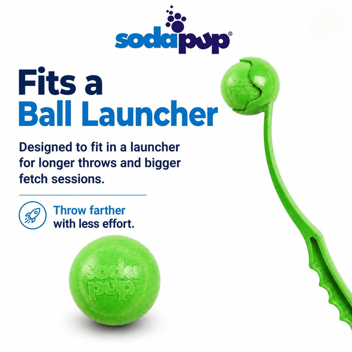 SodaPup Green Glitter Ball 2-Pack - Floating Treat Dispensing Toy