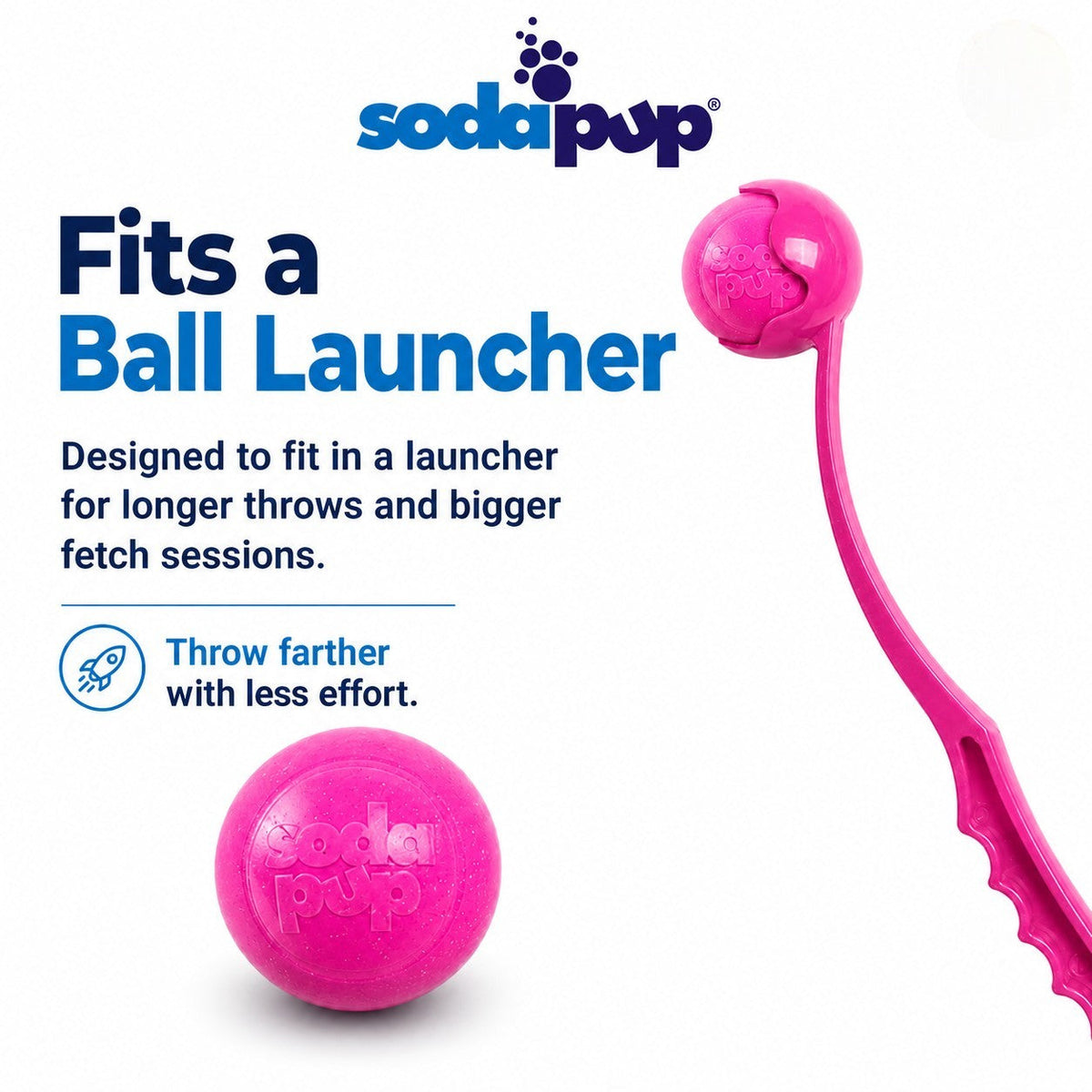 SodaPup Princess Pack 2-Pack Dog Toy - Pink Glitter Ball & Unicorn