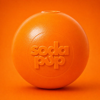 SodaPup Squeak Ball | Durable Squeaky Dog Toy | Floats | USA Made - Niksstuff