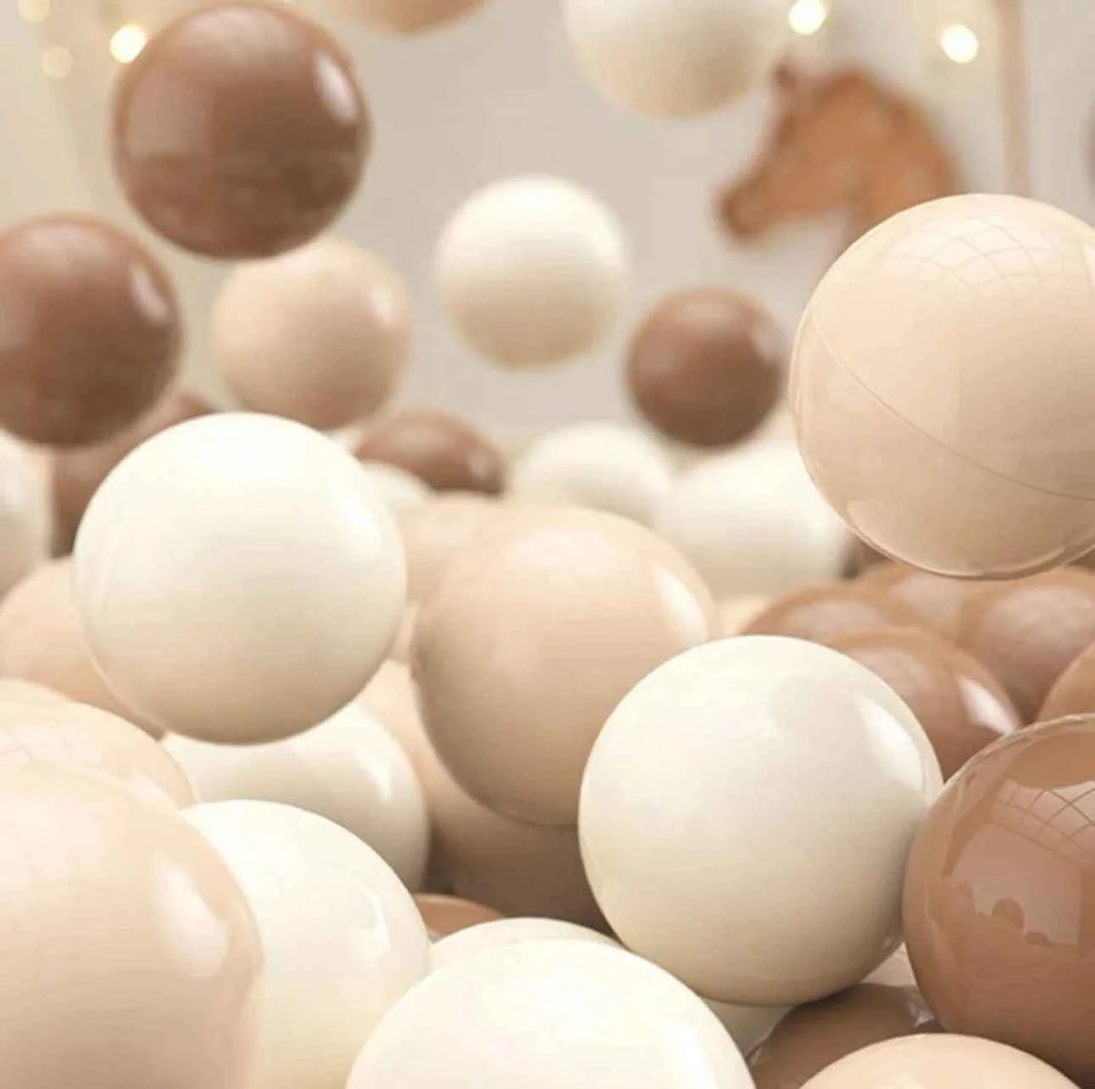 Tiny Land Ocean Balls, 200-Piece Set – Neutral Tones
