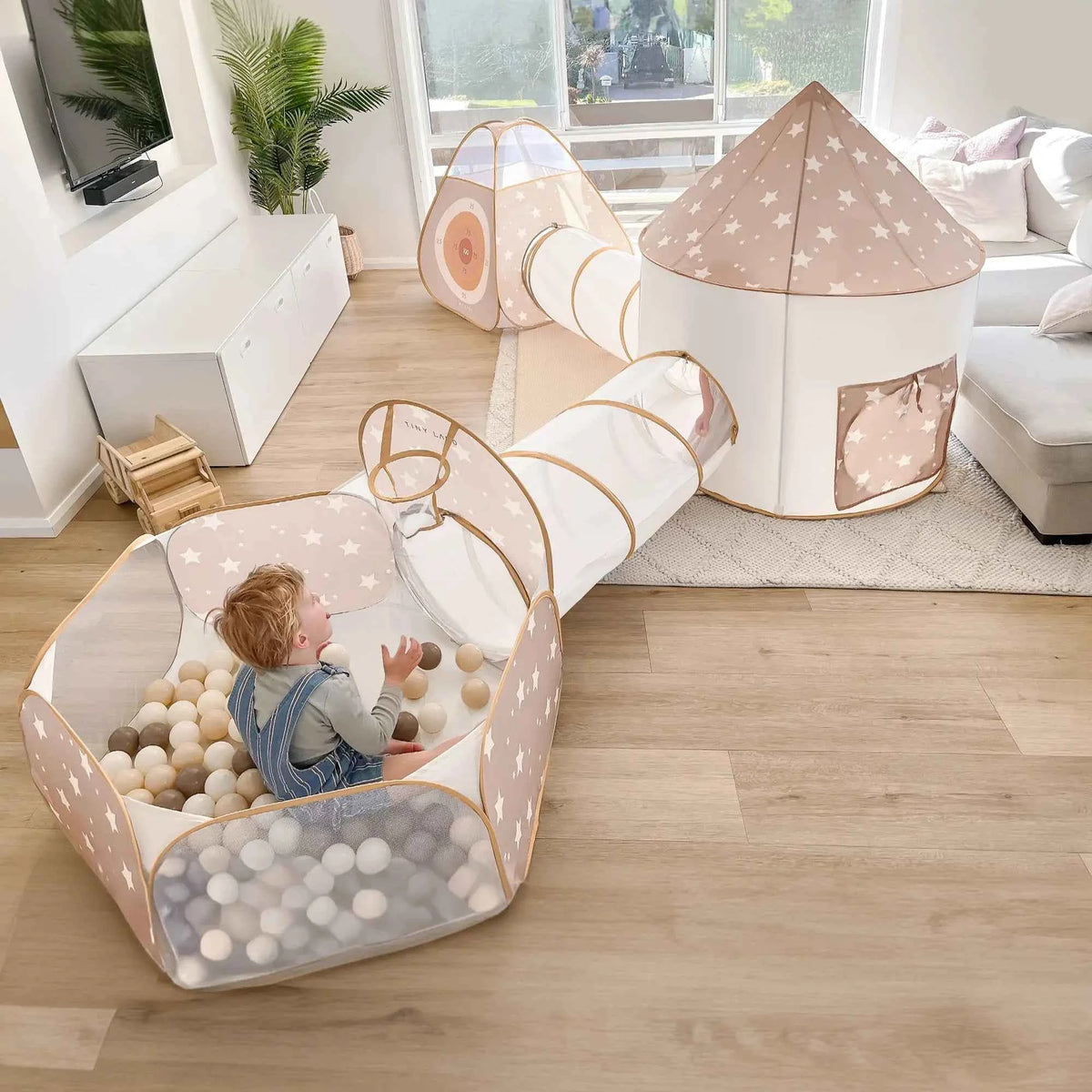 Tiny Land Ocean Balls, 200-Piece Set – Neutral Tones